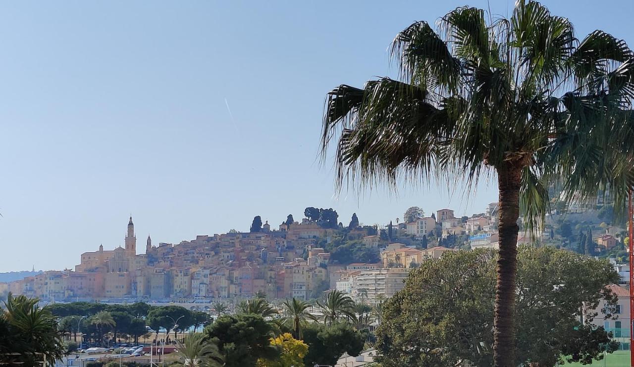 Menton Bord De Mer Studio Calme Avec Balcon, Ascenseur, Climatisation, Ideal Location Quiet Near Sea, Balcony, Elevator, Ac Luaran gambar